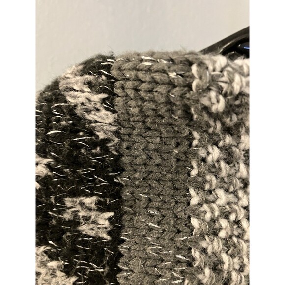 Style & Co Women's Gray/Black Combo Short Sleeve Tunic Sweater Size:  L - Picture 5 of 7